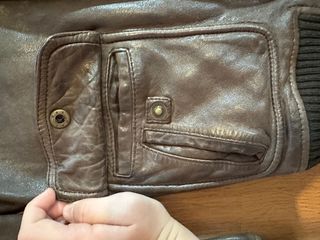 Chaqueta Cuero Massimo Dutti - Estilo Vintage