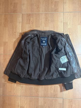 Chaqueta Cuero Massimo Dutti - Estilo Vintage