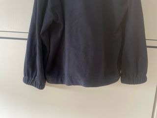 Polar SHEIN azul marino con cremallera corta