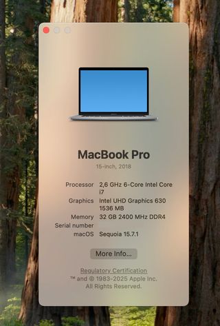 MacBook Pro 15 2018 32GB i7 512GB SSD