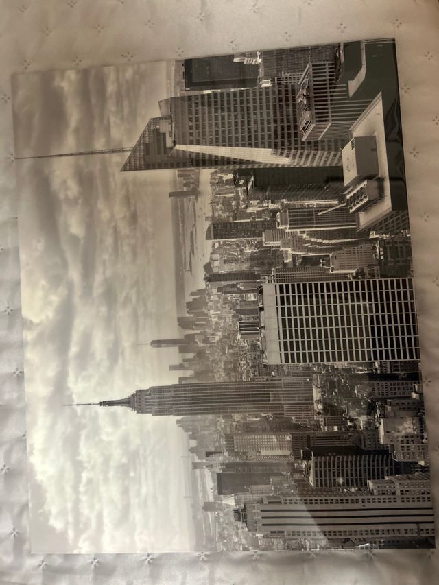 Conjunto Cuadros New York Blanco y Negro