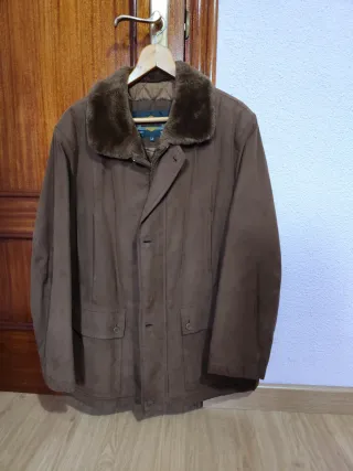 Chaquetón hombre marrón talla L