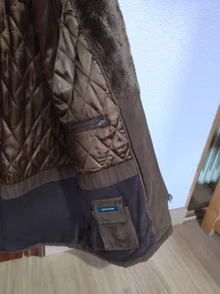 Chaquetón hombre marrón talla L