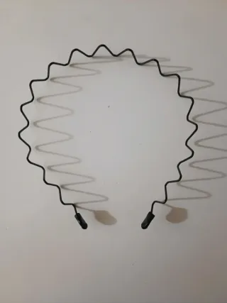 Set 6 cerchietti fermacapelli neri