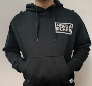 Felpa nera Life's a Beach