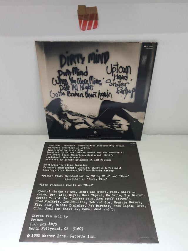 Vinilo Prince Dirty Mind 1980 WB Madrid