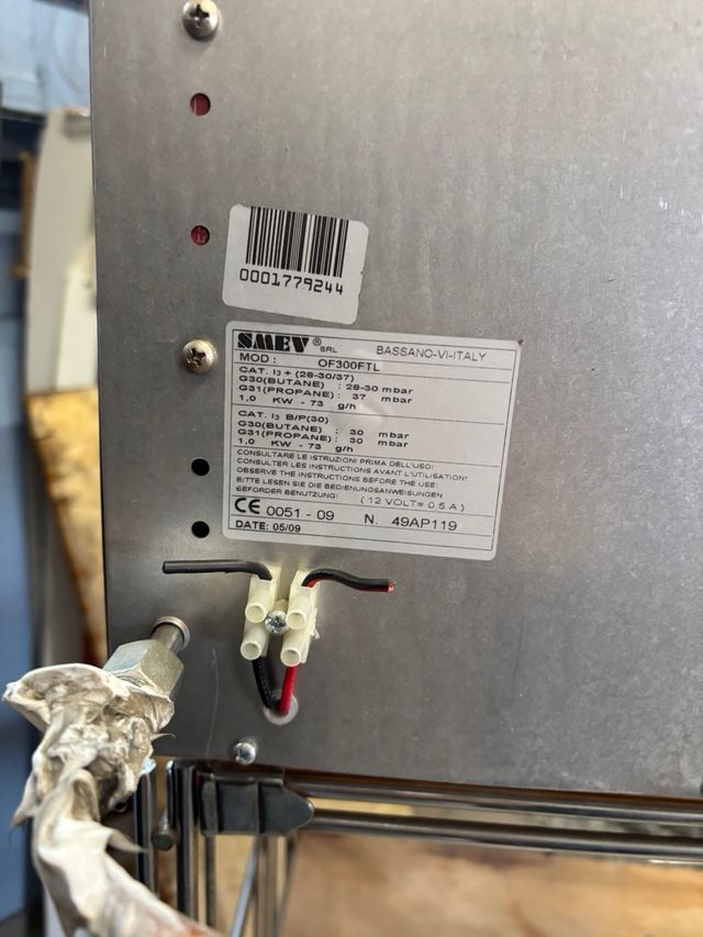 Forno camper funzionante