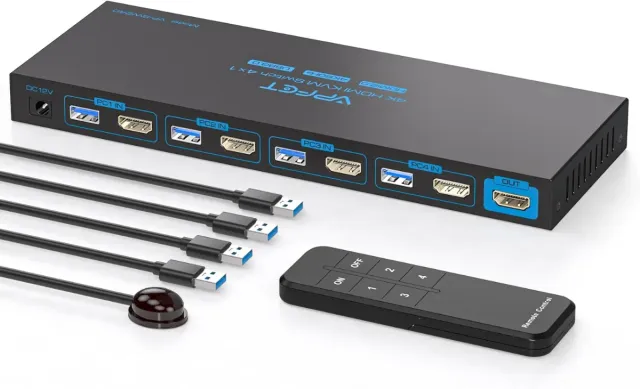 Switch HDMI 4 en 1 salidas 4K