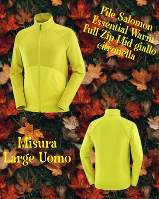 Pile Salomon Essential Warm Full Zip L Giallo