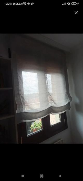 Estor lino gris claro Leroy Merlin 119x172