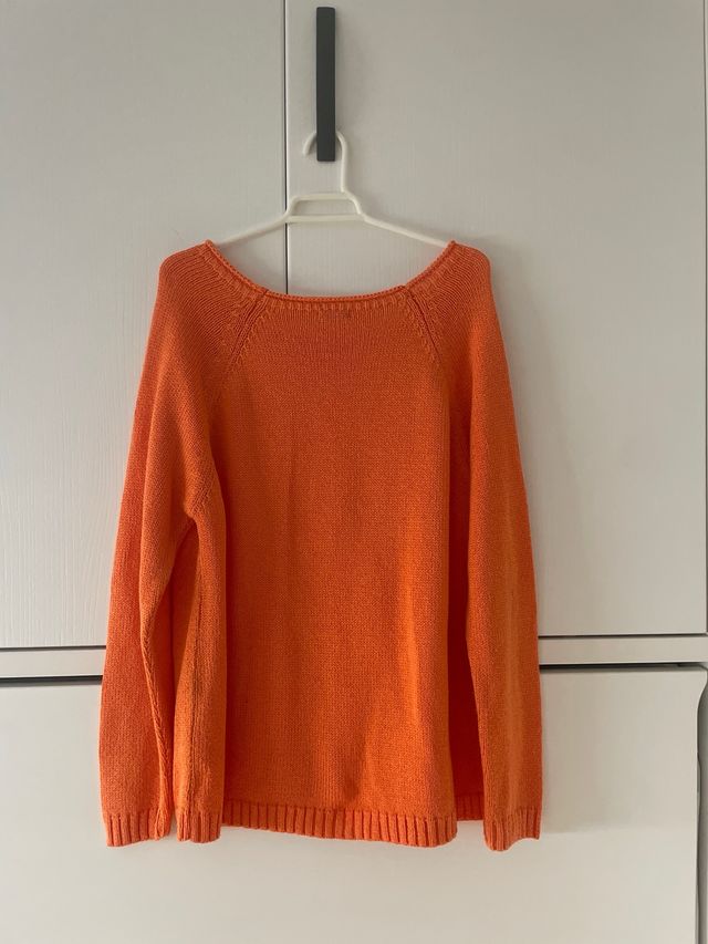 Jersey punto Pilar Prieto naranja, talla grande