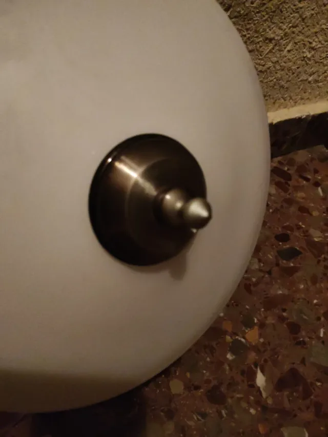 Plafón vintage metal y cristal