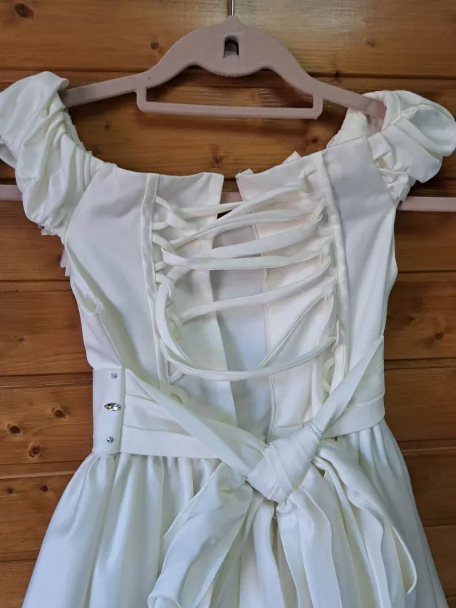 Vestido de fiesta niña blanco Talla 10 años
