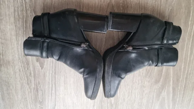 Botas de piel negras Talla 37