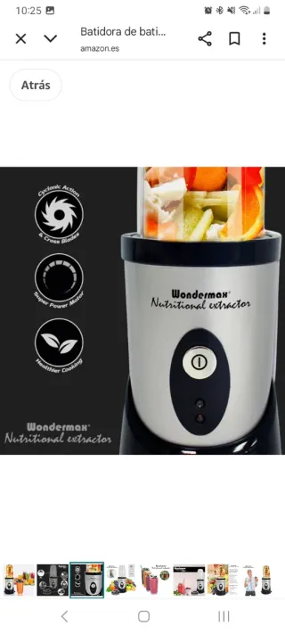 Batidora Wondermax Nutritional extractor