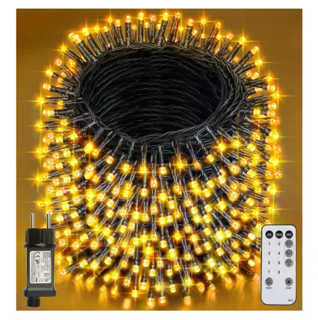 96 metros Guirnalda Luces 800 LED Decorativas Exte