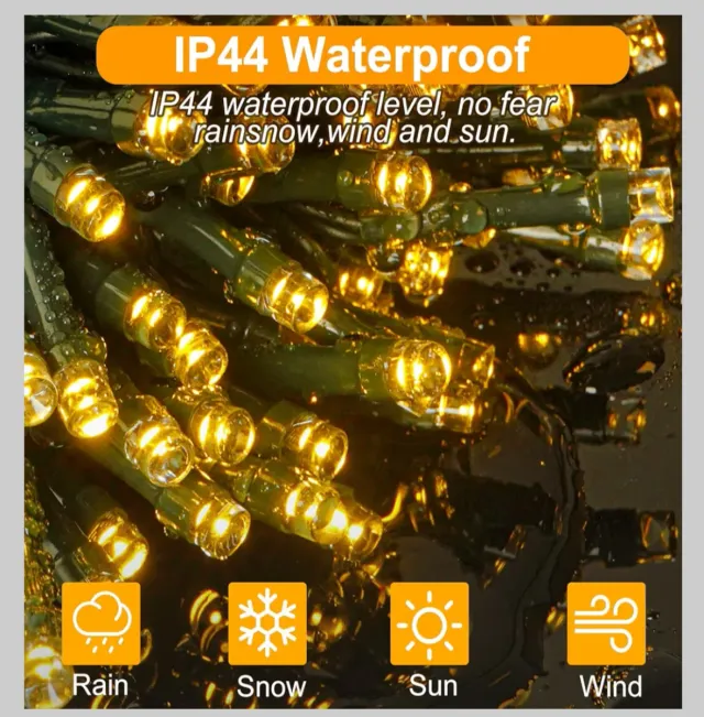 96 metros Guirnalda Luces 800 LED Decorativas Exte