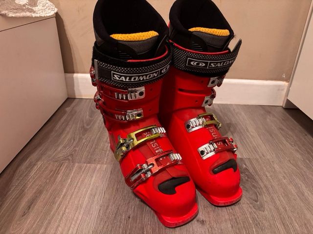 Botas de esquí Salomon rojas talla 42