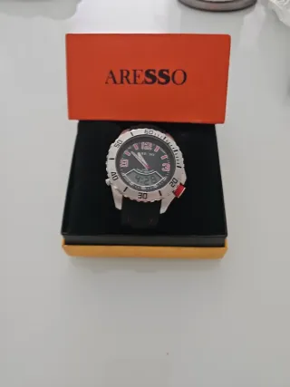 Reloj Aresso Plata y Rojo