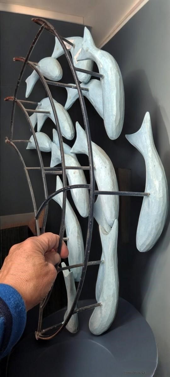 Peces de madera decorativos