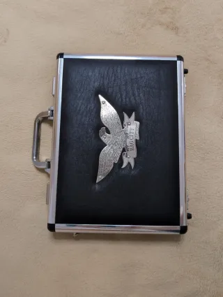 Maletín Bag City Negro y Plateado