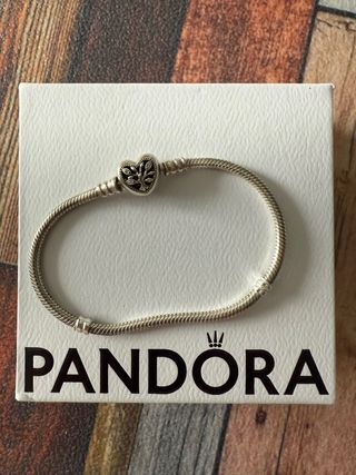 Pulsera Pandora Corazón Árbol de la Vida Plata