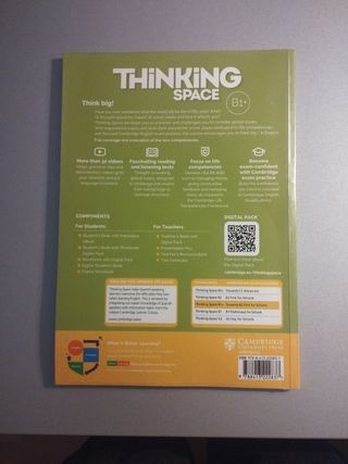 Thinking Space B1+ Workbook with Digital Pack