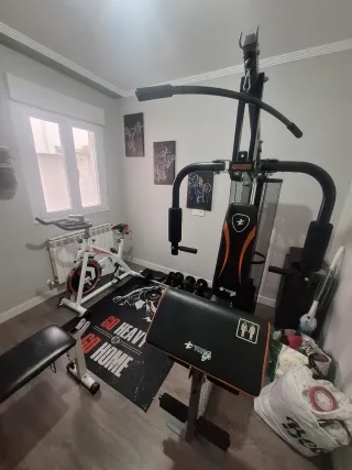 Gimnasio en casa multifuncional