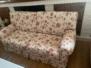 Sofá de 3 plazas con estampado floral