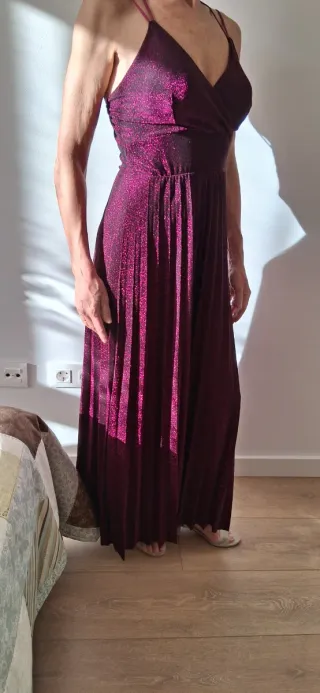 Vestido largo brillante fiesta