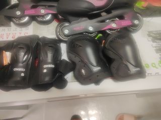 Patines en línea y protecciones
