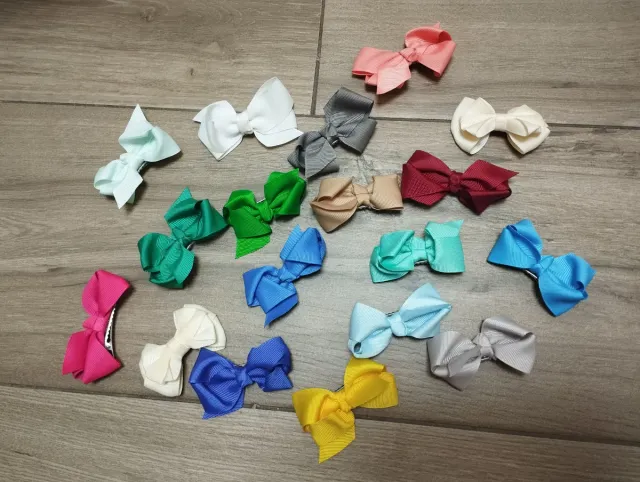 Set 18 Lazos para el Pelo con Pinza