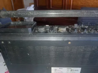 Radiocassette con TV JVC Vintage Negro