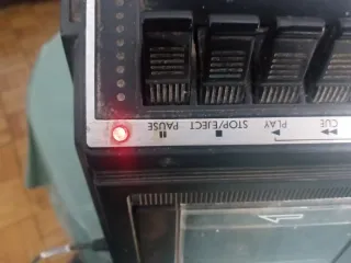 Radiocassette con TV JVC Vintage Negro