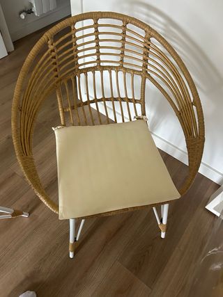 2 Sillas Ratán SKLUM Beige/Marrón