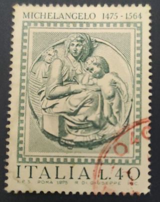 Francobolli Italia 1975 Michelangelo