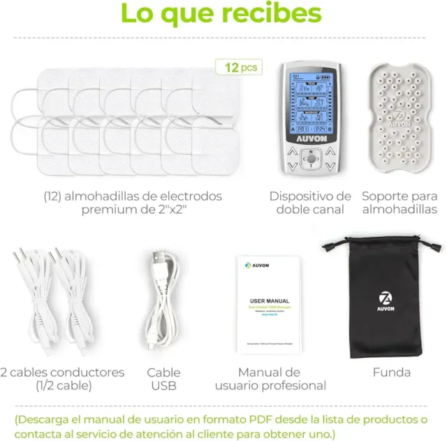 Electroestimulador Muscular Auvon