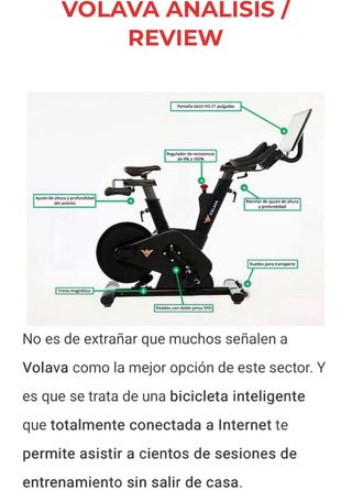 Bici Spinning Volava Alta Gama PALENCIA