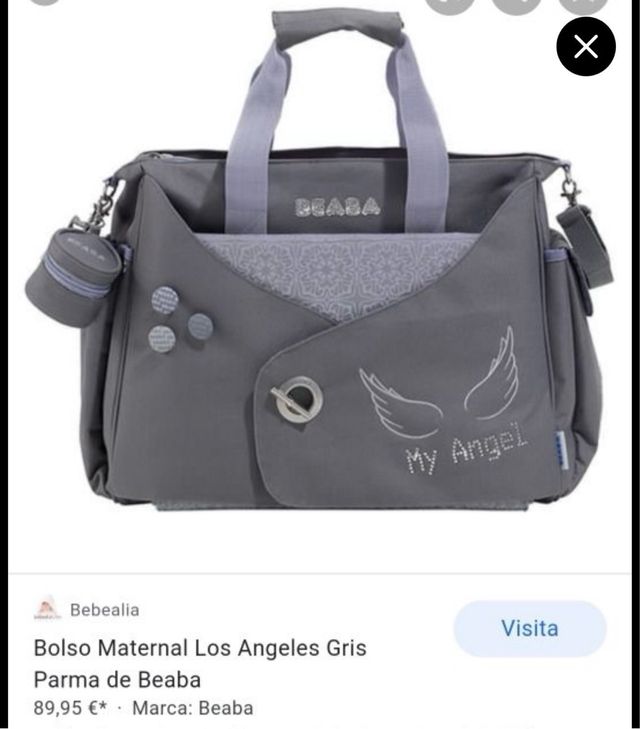 Bolsa para cochecito gris