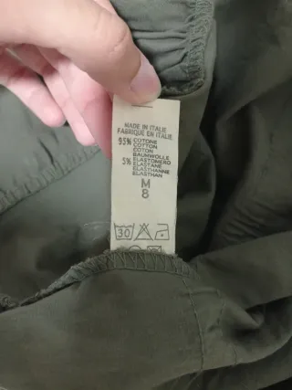 Gonna a balze verde militare