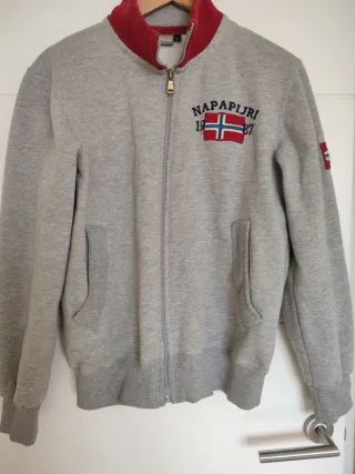 Chaqueta Napapijri gris cremallera