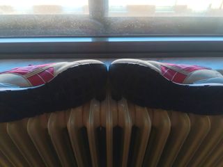 Zapatillas Diadora Beige y Rojo