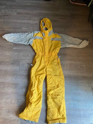 Mono de esquí amarillo y gris 10-12 años