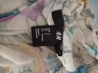 Top monospalla floreale