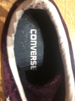 Converse Plataforma Terciopelo Morado