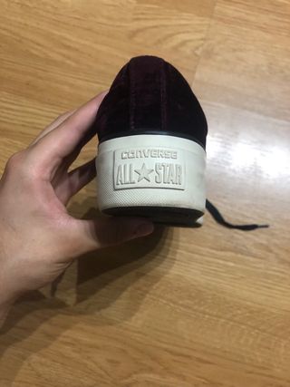 Converse Plataforma Terciopelo Morado