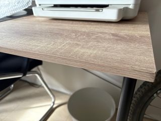 Mesa de escritorio madera y metal
