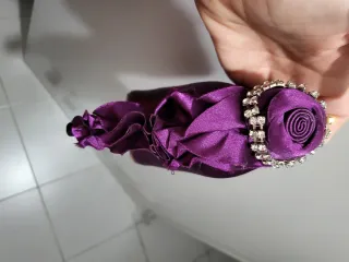 Zapatos de tacón morados talla 39