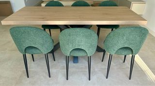 Mesa de comedor madera y metal