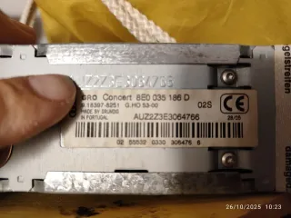 Radio CD Audi Concert Original 8E0035186D